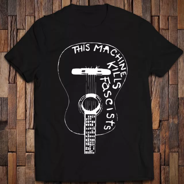 This Machine Kills Fascists on Woody Guthrie's Guitar TShirt Will Geer Dust Bowl