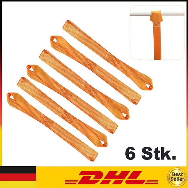 6 Stk Motorrad-Gürtelschlaufen Transportgurte Gurtspanngurt Zurrgurtschlaufe DE
