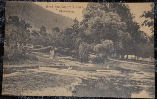 57641 Ak Gruß De Wippra Dans Harz Salles de Bains Pont 1921