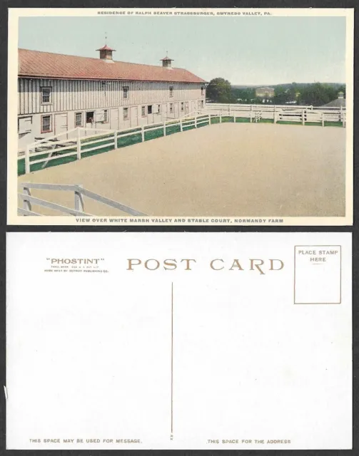 Old Pennsylvania Postcard - Gwynedd Valley - Normandy Farm, Phostint