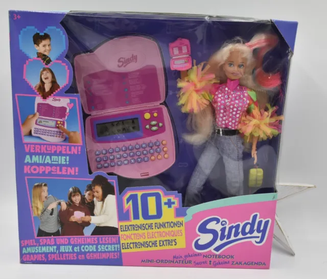 Bambola Hasbro Sindy Mini Computer Secret Notebook Vintage 1995 Molto Rara NRFB