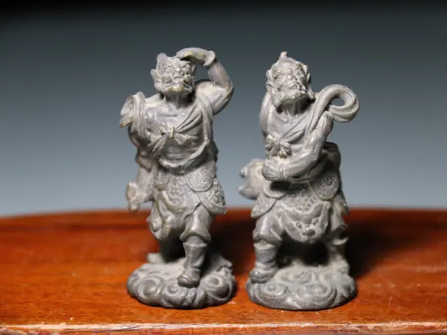 China Folk Collection Old Copper Kuixing Kui Xing God Deities Dharma Protector