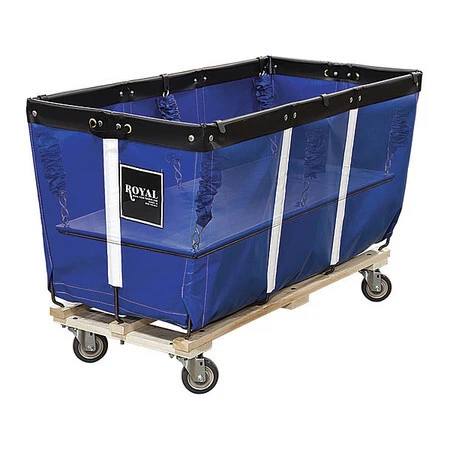 Royal Basket Trucks G50-Bbw-Fwa-4Unn Flatwork Ironer Truck,50",Blue Vinyl