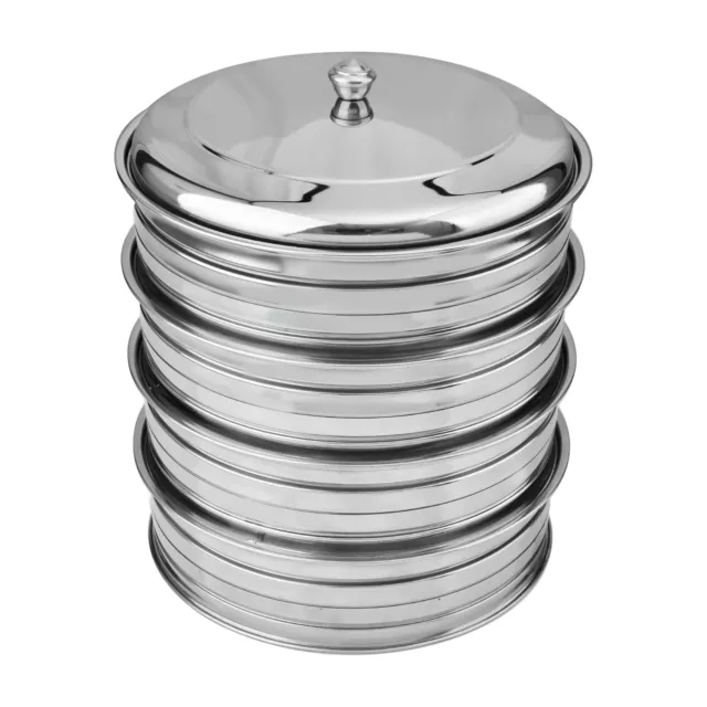 Stainless Steel Communion Ware 4 Holy Wine Serving Trays with A Cover/Lid Com...