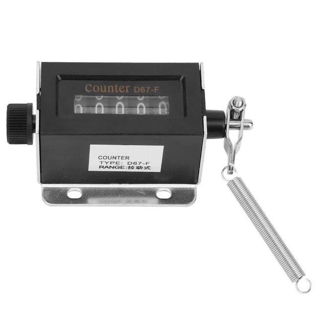 Counter 0~99999 D67-F Mechanical New 5 Digit Manual Hand Click