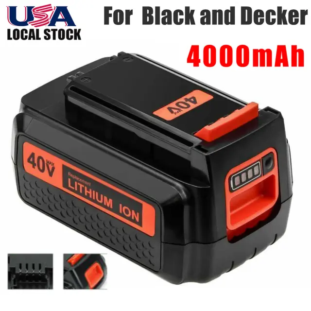 4000mAh 40V Lithium Battery For Black & Decker 40 Volt Max LBXR36 LBX2040 LSW36