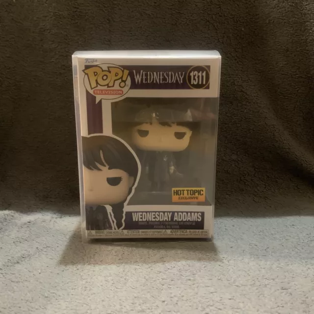 Funko Pop Wednesday Addams # 1311 * Metallic * Hot Topic Exclusive W/ Protector