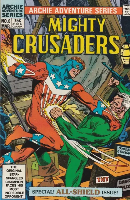 The Mighty Crusaders #6  The Shield, The Hun  Archie Comics  1984  Nice!!!