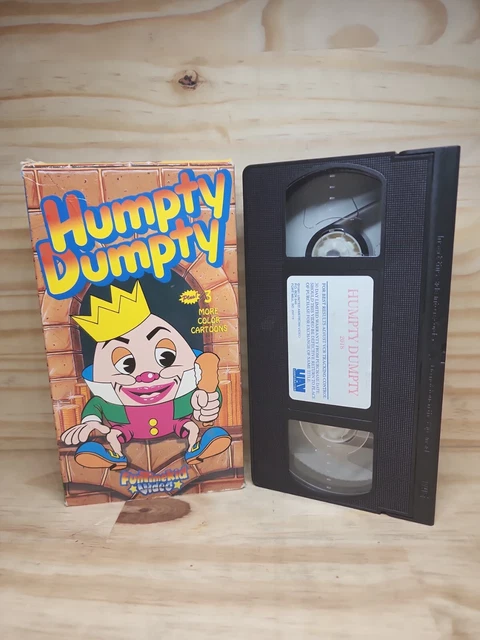 Humpty Dumpty VHS VCR Tape Castle Cartoons Rare 1988 OOP Kids Tv Show Video