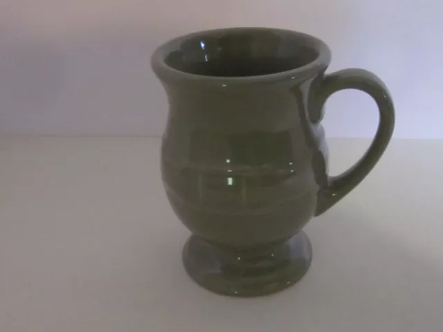 Longaberger Pottery Woven Traditions SAGE LATTE MUG Cup ~ Coffee ~ Tea