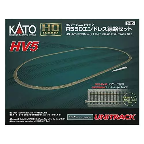 KATO HO Gauge HV-5 HO Unitrack R550 Endless Track Set 3-115 Model Train Rail Set