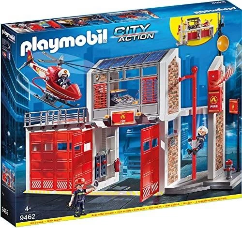 PLAYMOBIL CITY ACTION 9462 Estación de Bomberos Juguete Juego, con