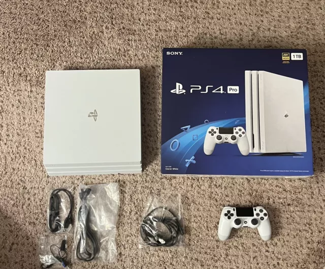 Sony PlayStation 4 PS4 Pro 1TB Glacier White