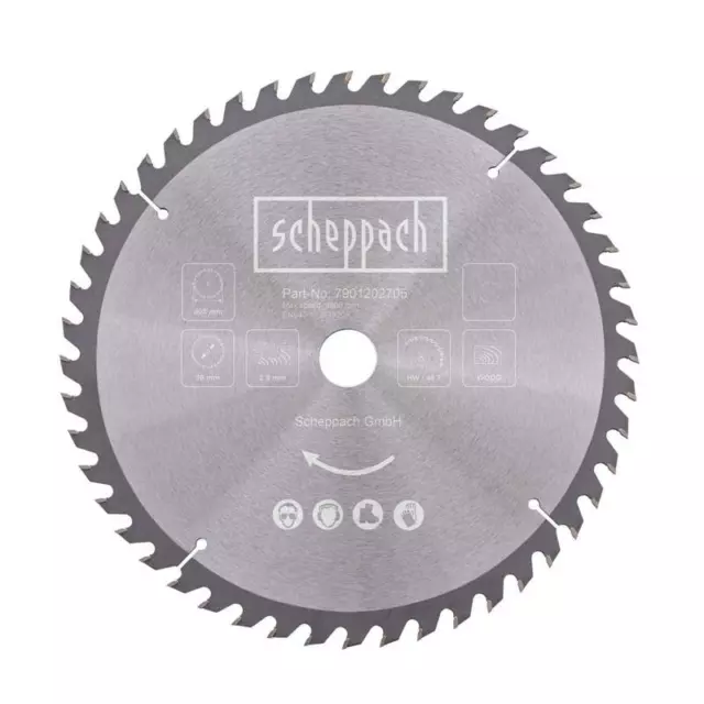 Scheppach HW Sägeblatt 305x3x30mm 48Z Hartmetall Kreissägeblatt für Kappsägen