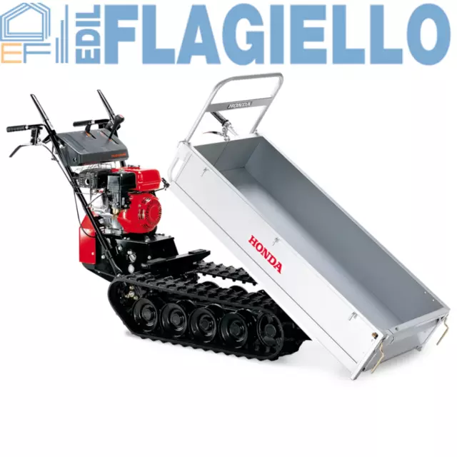 Carrello Cingolato HONDA HP 500 BX Motocarriola Carico Max 500Kg Ribaltabile