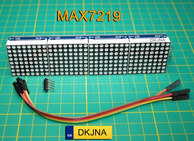 MAX7219 Dot Matrix Module 8x32 LED Display For Raspberry Arduino ESP 8266 ESP32