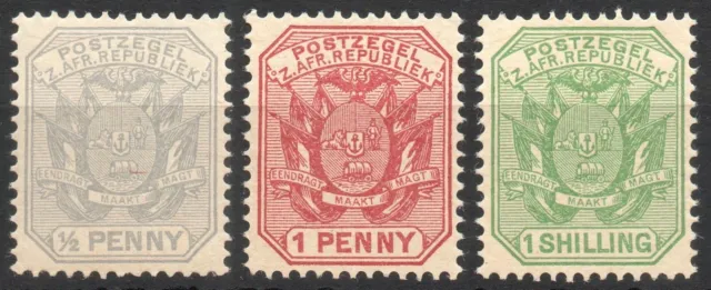 South Africa / Transvaal 1894, Coats of Arms, SG 200/1, 204, Mi 35-36, 41, MNH