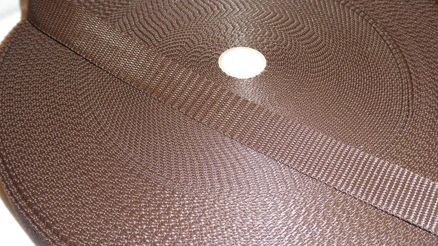 25 mm Polypropylengurtband, 50 Meter Rolle, DUNKELBRAUN