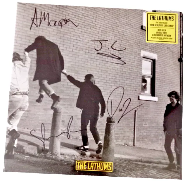 The Lathums LP How Beautiful Life Can Be  Double Gold Vinyl Signed & Sealed