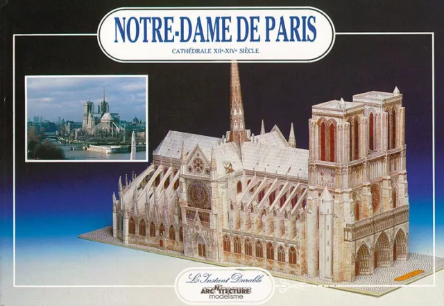 Kartonmodell Kathedrale Notre Dame in Paris 1:250 L'Instant Durable