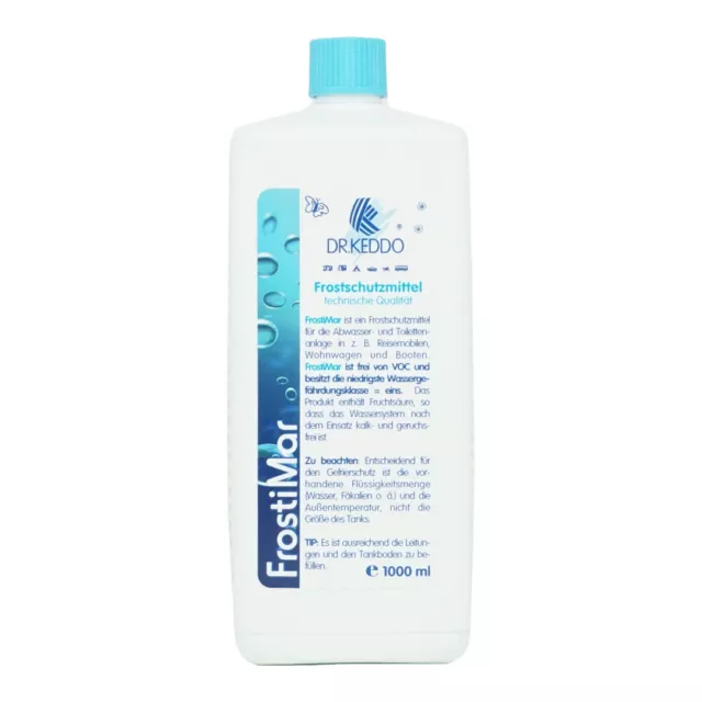 Antigelo serbatoio acque reflue barca roulotte camper DR.KEDDO FrostMar 1000 ml