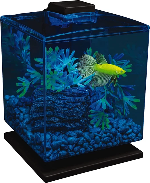 Beta Aquarium Kit 1.5 Gal, Easy Setup & Maintenance, Perfect Starter Fish Tank