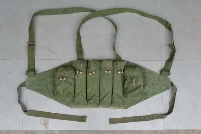 CHICOM CHINESE TYPE 85 Carbine Chest Rig Ammo Pouch Bandolier Marked ...
