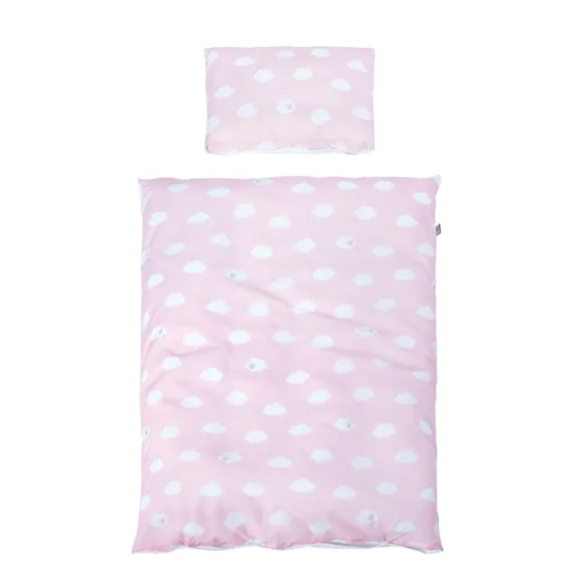 Ropa de cama Roba pequeña nube rosa 2 piezas ropa de cama para niños 100x135 cm