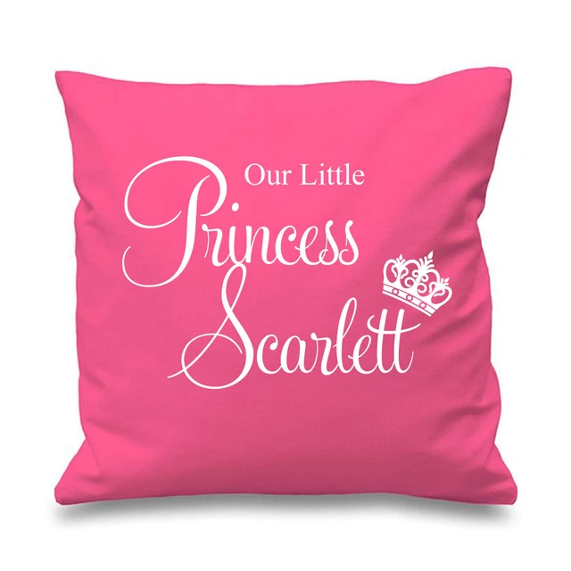 Copricuscino Princess Personalizzato 60 secondi Makeover in edizione limitata rosa 16"" x 16"" O