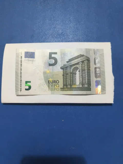 Banconota 5 Euro Errore Stampa Numeri Attaccati Codice Corto Serie Austria Spl