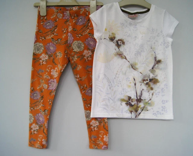 Girls T Shirts, Shorts, Dress, Leggings Next Etc Bundle Age 5-6 Years New/VGC 3