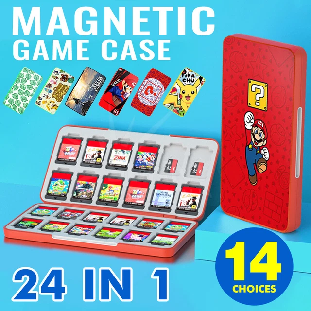 24in1 Magnetic Game Card Case Cover Storage Box Holder For Nintendo Switch /Lite