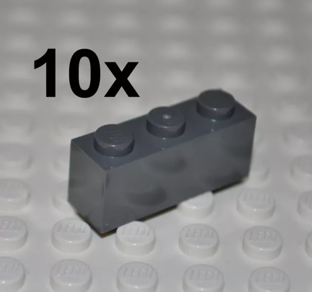 Lego Parts - 10X Dark Bluish Grey Building Bricks 1X3 Studs/Building Blocks 3622