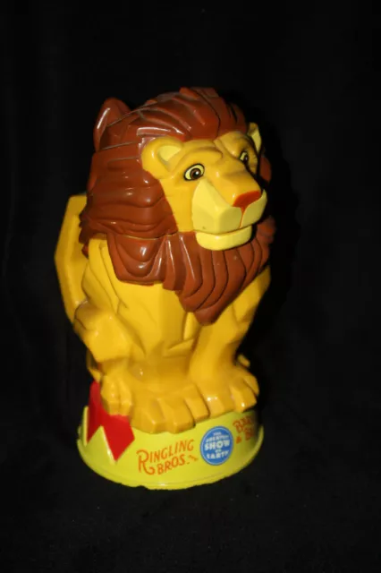 Ringling Bros Barnum Bailey Circus Lion Cup Mug Flip Lid - Souvenir Memorabilia