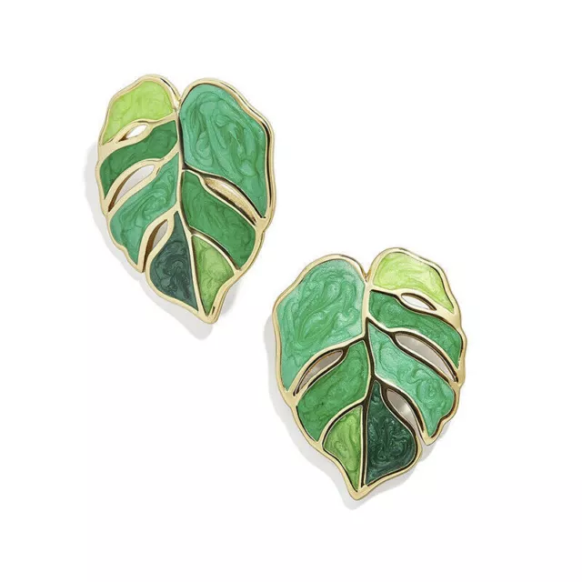 New Fashion Flower Leafs Earrings Statement Drop for Women Party Jewelry Gifts