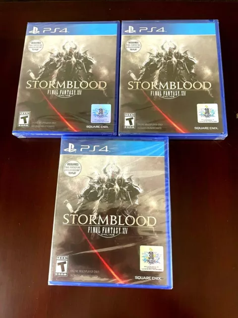 Stormblood Final Fantasy 14 XIV Online PS4 Game, New Sealed, Lot Of 3