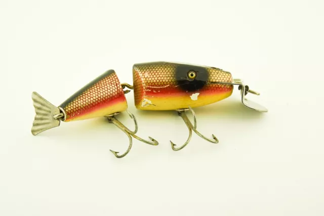 VINTAGE CREEK CHUB Wiggle Fish Minnow Antique Fishing Lure Red Side JJ23  $7.50 - PicClick