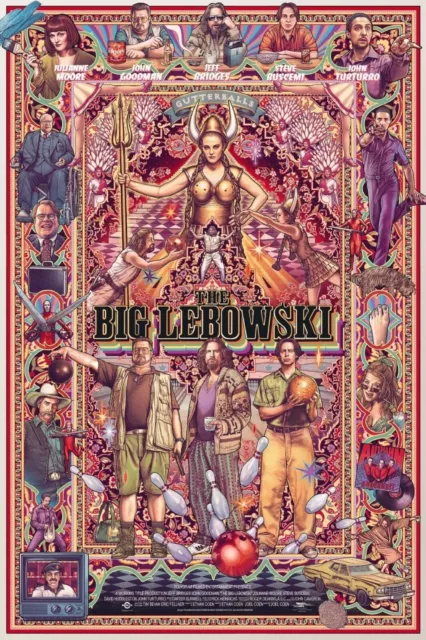 Il Grande Lebowski Film 1998 Poster Locandina 45X32Cm Cinema Coen Big Lebowsky