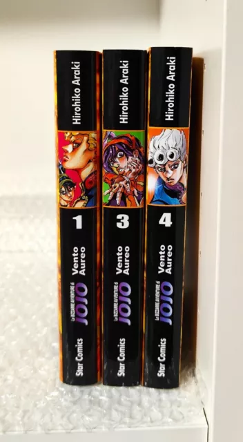 Le Bizzarre Avventure Di Jojo - Vento Aureo Vol. 1-3-4 - Hirohiko Araki