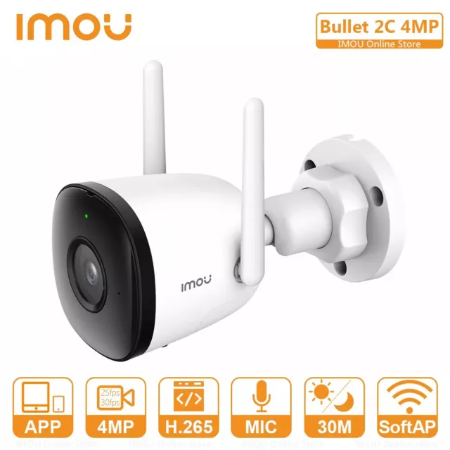 Imou 4MP Cámara de Vigilancia WiFi Exterior IP Exterior con Visión Nocturna 2.5K