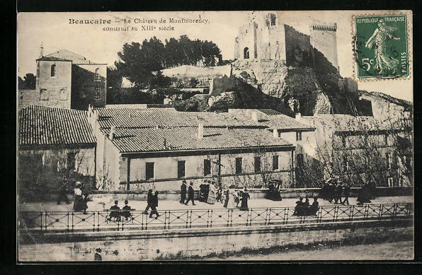 CPA Beaucaire, Le Château de Montmorency 1910