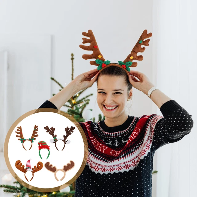 5 Pcs Accessori Per Natalizi Fascia Natalizia Regali Fotografici Natale