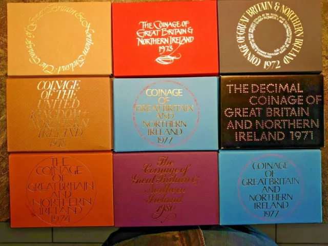 Royal Mint Coin Proof Set 1970- 1982 Choose Your Year