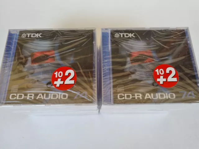 24 Stück TDK CD-R Audio XS-iV 74 Min Rohlinge