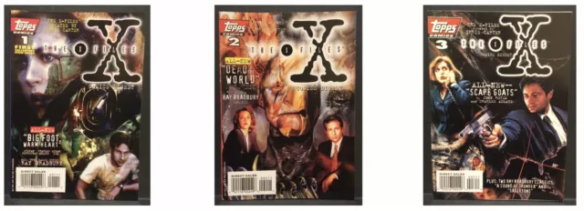 X-Files Comic Book Digest Lot - #’s 1, 2 & 3 - Topps - 1995 - VF