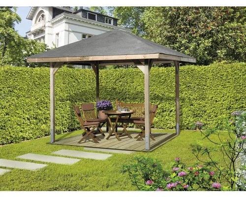 Pavillon weka Paradies Gr. 1 218 x 218 cm natur