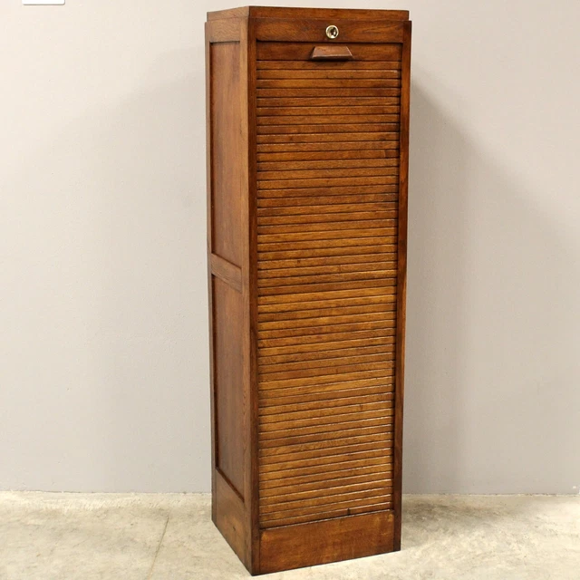 Classificatore Archivio Schedario Serranda - In Rovere - Primi 900 - Restaurato