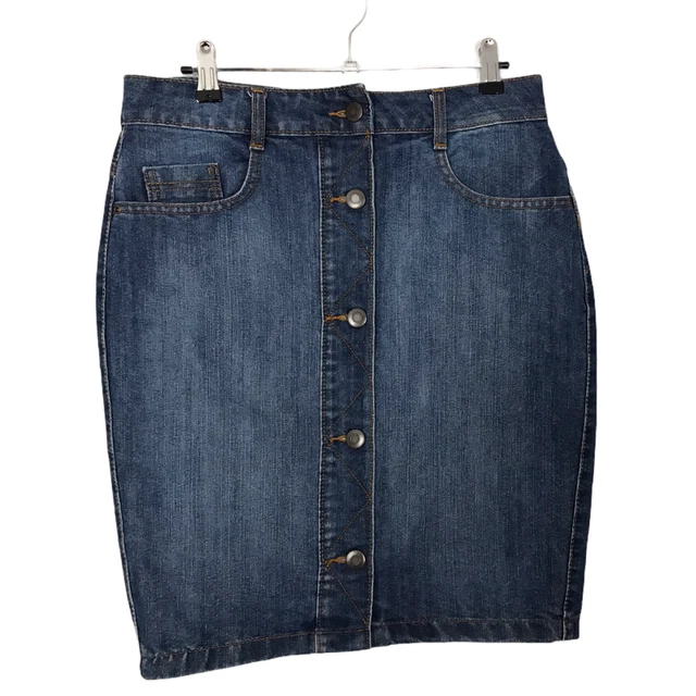 Denim skirt peacocks discount