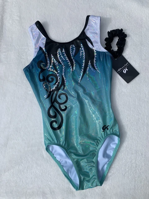New GK ELITE gymnastics Leotard DREAMLIGHT Fade SPARKLE Sequin BLING Ombre AS New GK ELITE gymnastics Leotard DREAMLIGHT Fade SPARKLE Sequin BLING Ombre AS