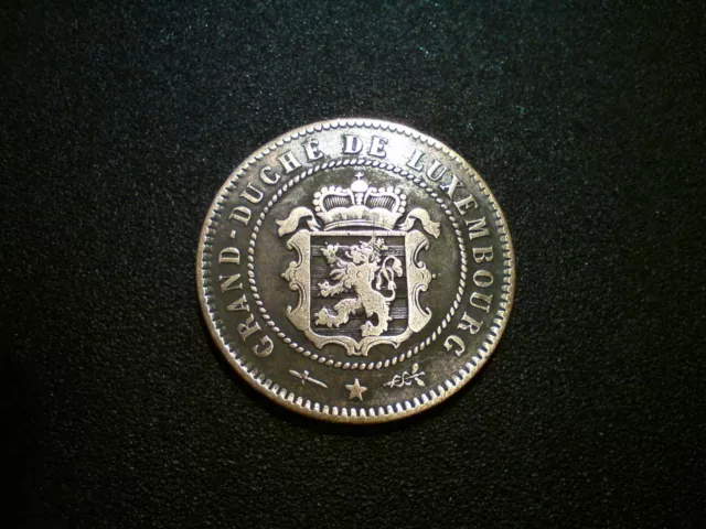 1854 Luxembourg 5 Centimes Coin. Superb Grade Au